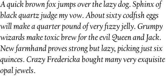 Californian Text Italic OT