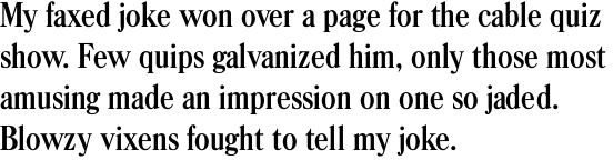 Caslon Condensed Bold OT