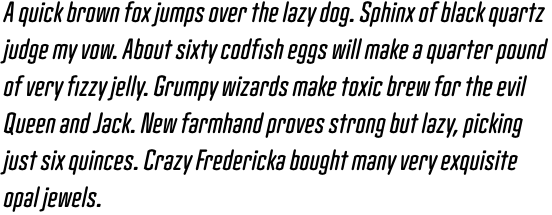 Clicker Compressed Semi Bold Italic OT