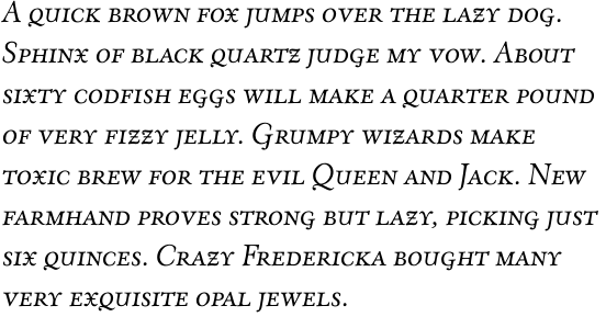 Eldorado Text Italic SC OT