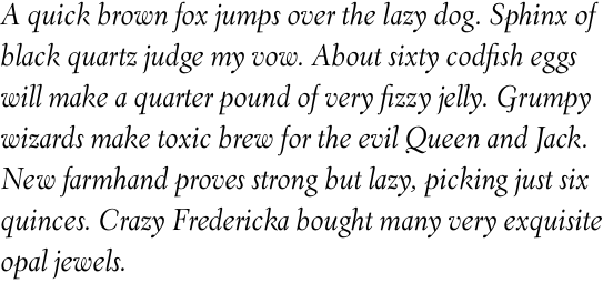 Eldorado Text Light Italic OT