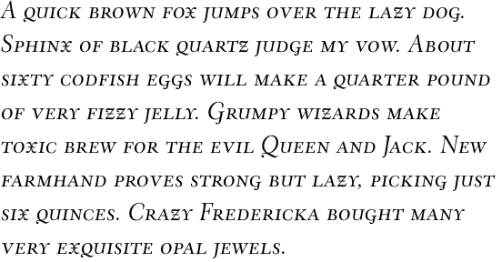 Eldorado Text Light Italic SC OT