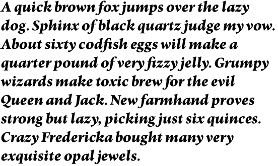 Elmhurst Black Italic OT