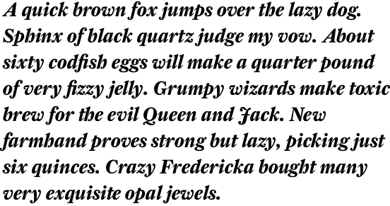 Farnham Display Bold Italic OsF OT