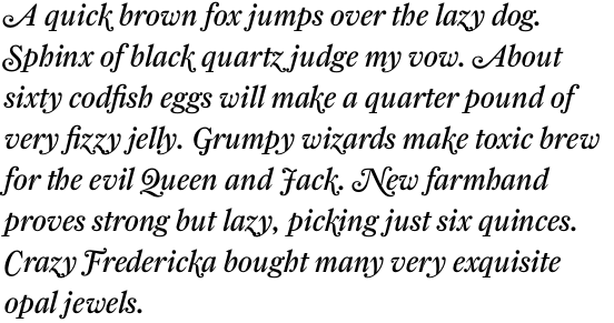 Farnham Display Italic Swash OT
