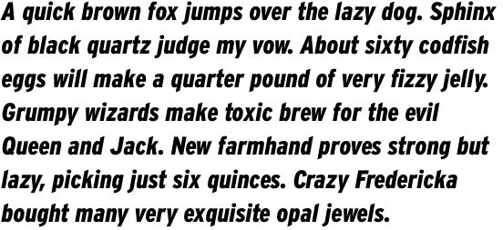 Interstate Black Condensed Italic OT