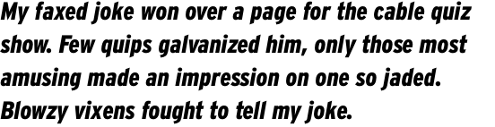 Interstate Black Condensed Italic OT