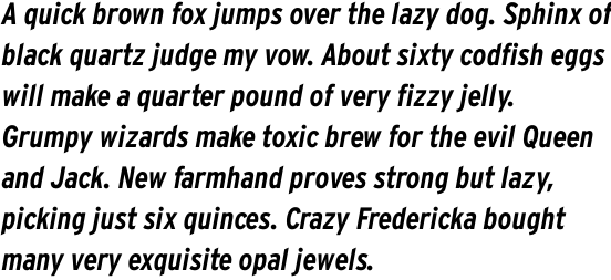 Interstate Bold Condensed Italic OT