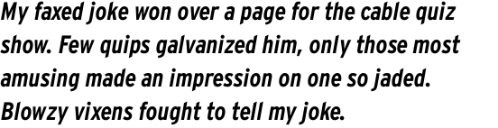 Interstate Bold Condensed Italic OT