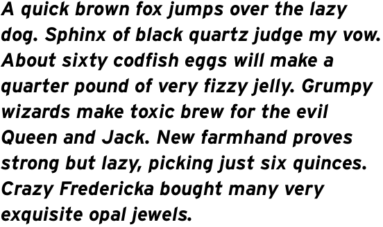 Interstate Bold Italic OT
