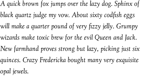 Juliana Text Italic OT