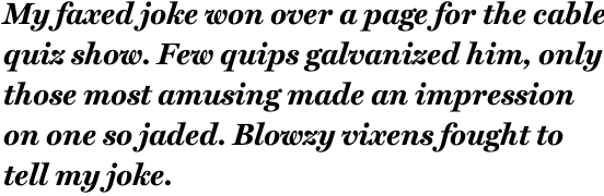 Miller Text Bold Italic OT