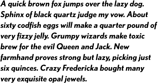 Nobel Bold Italic OT