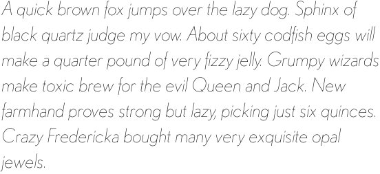 Nobel Extra Light Italic OT