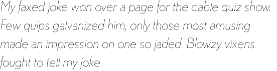 Nobel Extra Light Italic OT