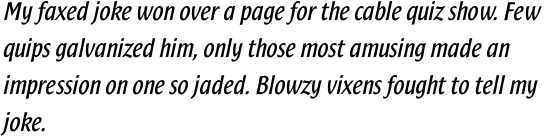 Sam Sans Bold Italic OT