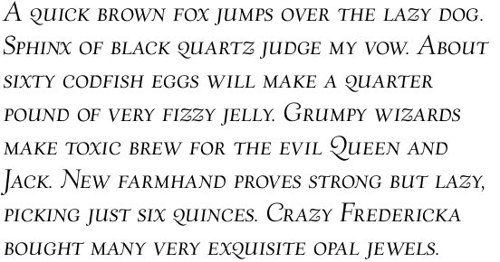 Village Italic Titling SC OT