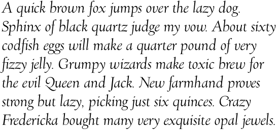 Village Italic Titling OT