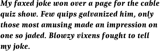 Zingha Bold Italic OT