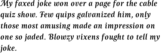Zingha Medium Italic Swash OT