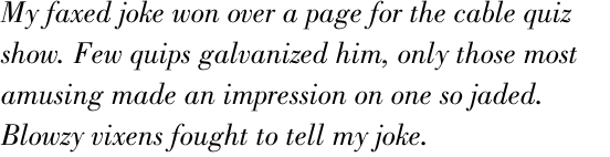 Bodoni Pro Book Italic