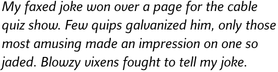 Finnegan Pro Italic