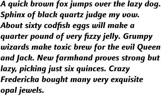 Finnegan Pro Extra Bold Italic
