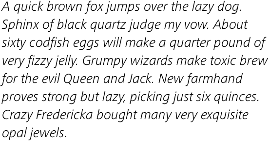 Frutiger Next Pro Light Italic