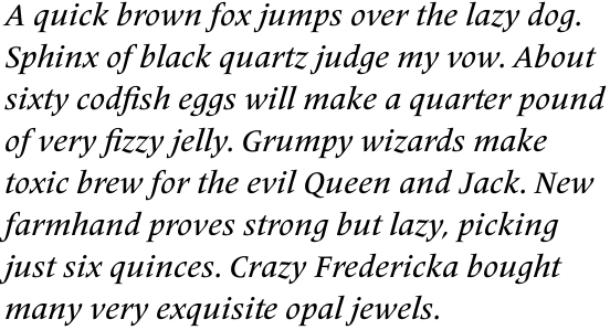 Frutiger Serif Pro Medium Italic