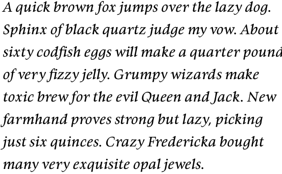 Givens Antiqua Pro Italic