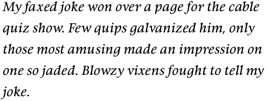 Givens Antiqua Pro Italic