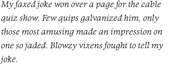 Givens Antiqua Pro Light Italic