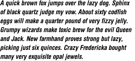 Helvetica Rounded Pro Condensed Bold Oblique