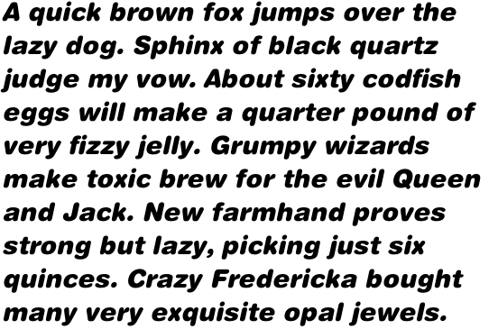 Helvetica Rounded Pro Black Oblique