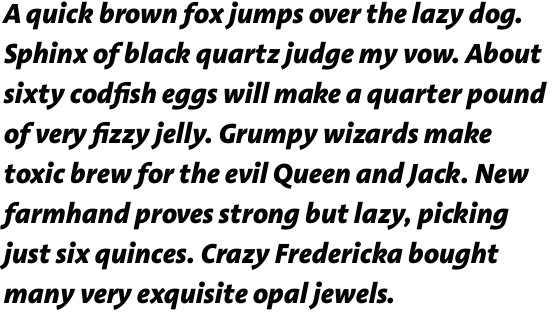 Aroma No. 2 Com Extra Bold Italic