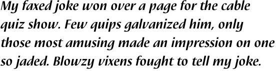 Nautilus Pro Bold Italic