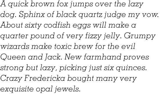 Memphis Pro Light Italic