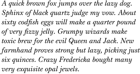 Monticello Pro Italic