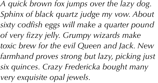 Optima Pro Italic