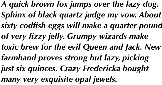 Optima Pro Bold Italic