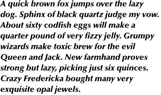 Optima Pro Black Italic