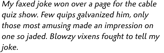 Palatino Sans Pro Italic