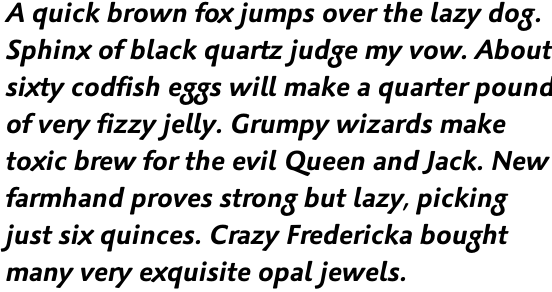 Palatino Sans Pro Bold Italic