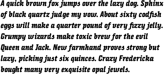 Quench Pro Bold Italic