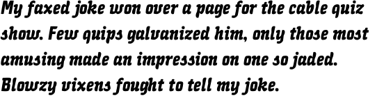 Quench Pro Bold Italic