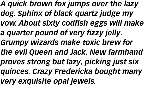 Vectora Pro 76 Bold Italic