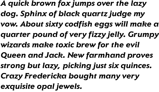 ITC Elan Bold Italic OT