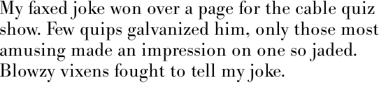 Bodoni No. 1 SB Light OT