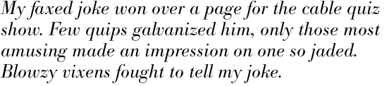 Bodoni No. 1 SB Light Italic OT