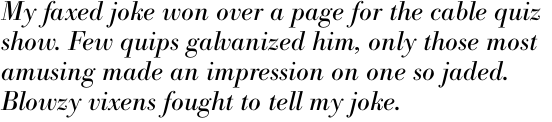 Bodoni No. 1 SB Italic OT
